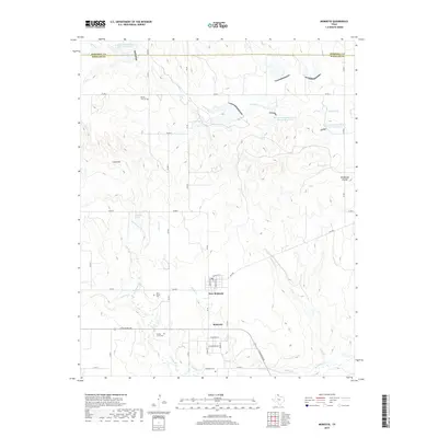 2019 Map of Mobeetie, 2019 Print