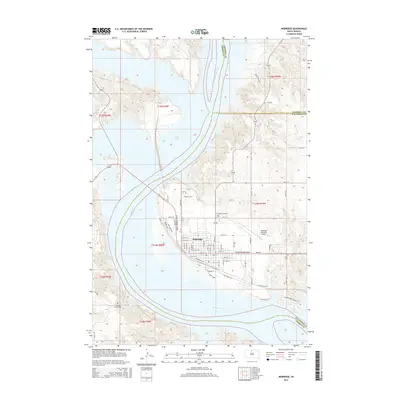 2015 Map of Mobridge, 2015 Print