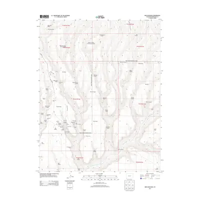 2013 Map of Moccasin Mesa, 2013 Print