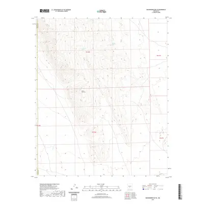 2020 Map of Mockingbird Gap SE, 2020 Print