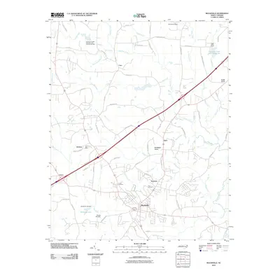 2010 Map of Mocksville, 2010 Print