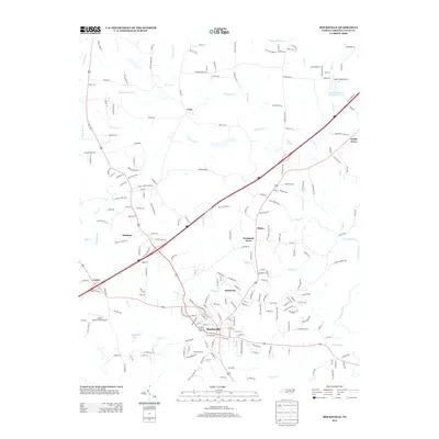 2013 Map of Mocksville, 2013 Print