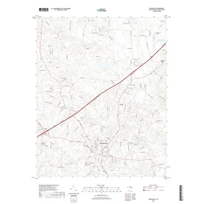 2019 Map of Mocksville, 2019 Print