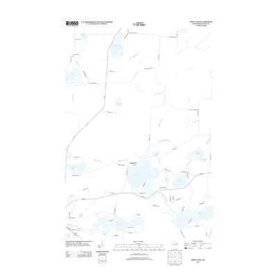 2013 Map of Moen Lake, 2013 Print