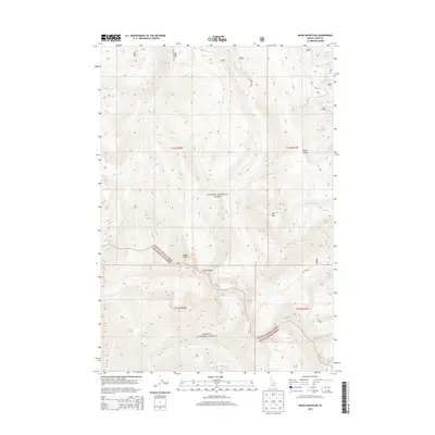 2013 Map of Mogg Mountain, 2013 Print