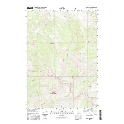 2017 Map of Mogg Mountain, 2017 Print