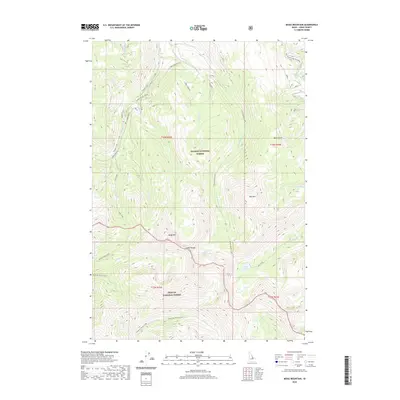 2020 Map of Mogg Mountain, 2020 Print