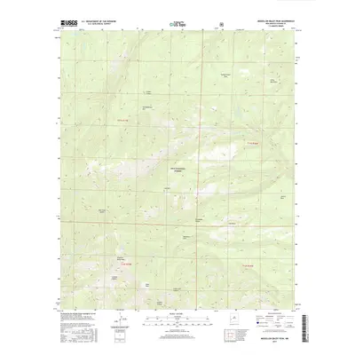 2017 Map of Mogollon Baldy Peak, 2017 Print