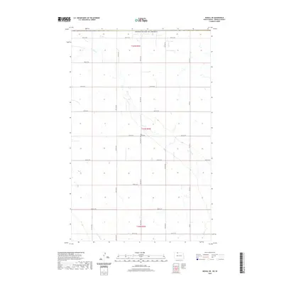 2020 Map of Mohall NE, 2020 Print