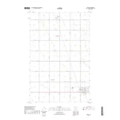 2017 Map of Mohall, 2017 Print