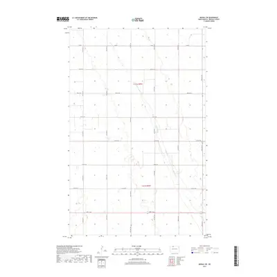 2017 Map of Mohall SW, 2017 Print