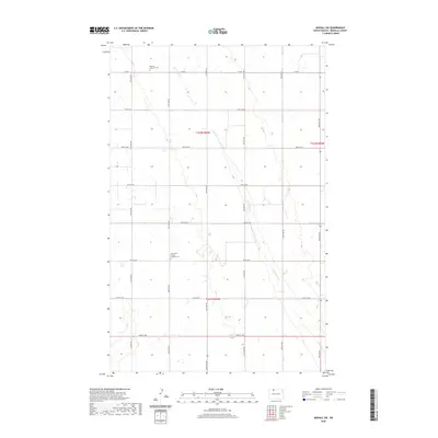 2020 Map of Mohall SW, 2020 Print