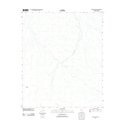2011 Map of Mohave Peak, 2011 Print