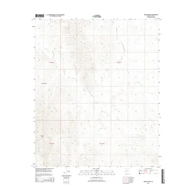 2014 Map of Mohave Peak, 2014 Print