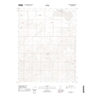 2018 Map of Moho Mountain, 2018 Print