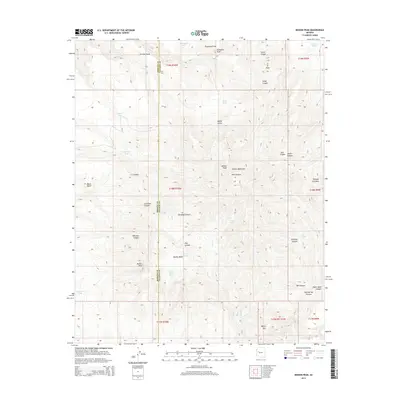 2014 Map of Mohon Peak, 2014 Print