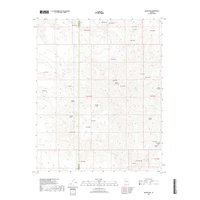 2018 Map of Mohon Peak, 2018 Print