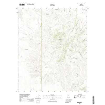 2026 Map of Mohon Peak, 2026 Print