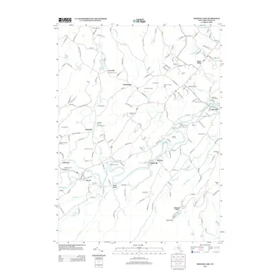 2013 Map of Mohonk Lake, 2013 Print