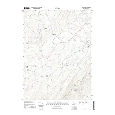 2016 Map of Mohonk Lake, 2016 Print