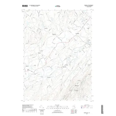 2019 Map of Mohonk Lake, 2019 Print