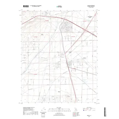 2018 Map of Mojave, 2018 Print
