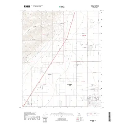 2018 Map of Mojave NE, 2018 Print