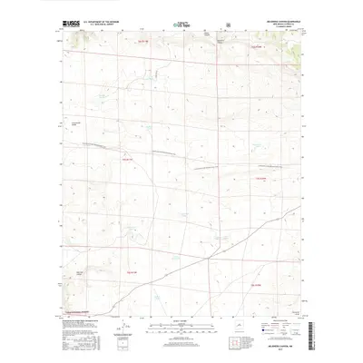2017 Map of Mojonera Canyon, 2017 Print