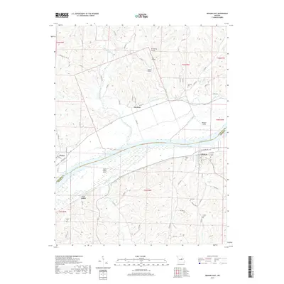 2017 Map of Mokane East, 2017 Print