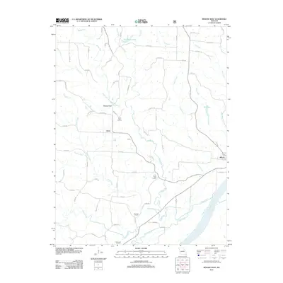 2012 Map of Mokane West, 2012 Print