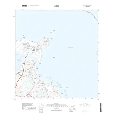 2017 Map of Mokapu Point, 2017 Print