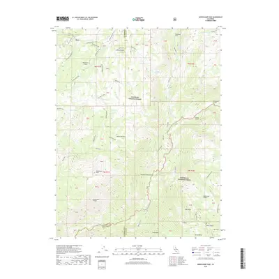 2018 Map of Mokelumne Peak, 2018 Print