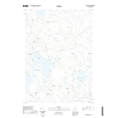 2021 Map of Molasses Pond, 2021 Print