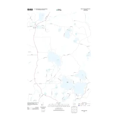 2013 Map of Mole Lake, 2013 Print