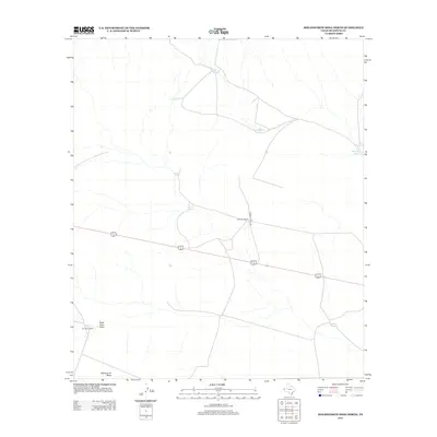 2012 Map of Molesworth Mesa North, 2012 Print