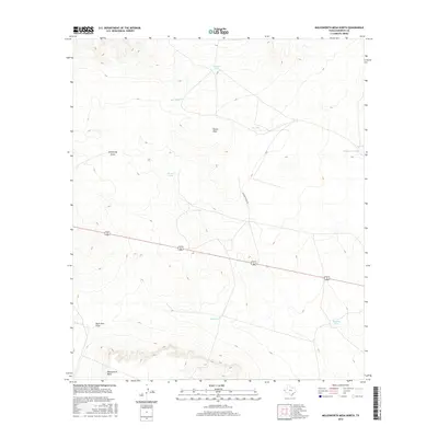 2016 Map of Molesworth Mesa North, 2016 Print
