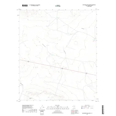 2019 Map of Molesworth Mesa North, 2019 Print