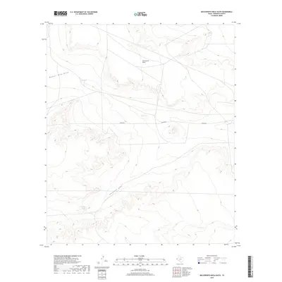 2019 Map of Molesworth Mesa South, 2019 Print