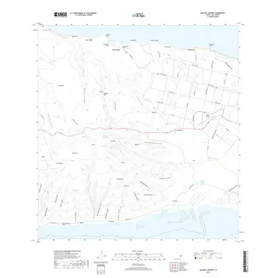 2017 Map of Molokai Airport, 2017 Print