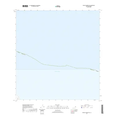 2017 Map of Molokai Airport OE N, 2017 Print
