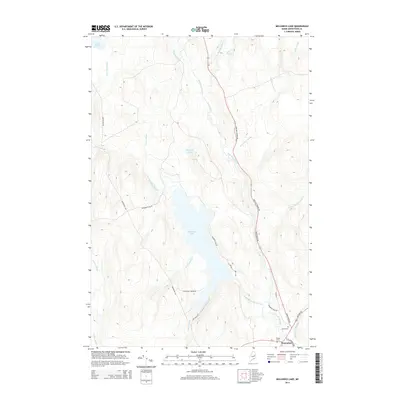 2014 Map of Molunkus Lake, 2014 Print