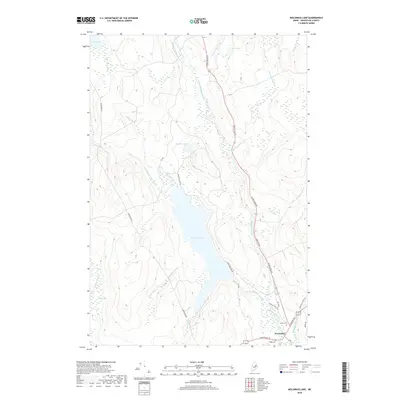2018 Map of Molunkus Lake, 2018 Print