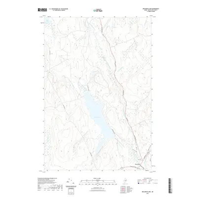 2021 Map of Molunkus Lake, 2021 Print