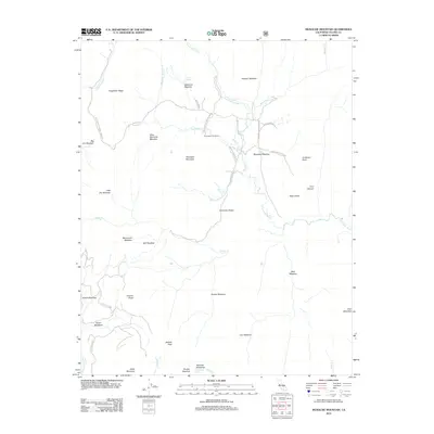 2012 Map of Monache Mountain, 2012 Print