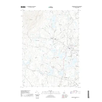 2018 Map of Monadnock Mountain, 2018 Print