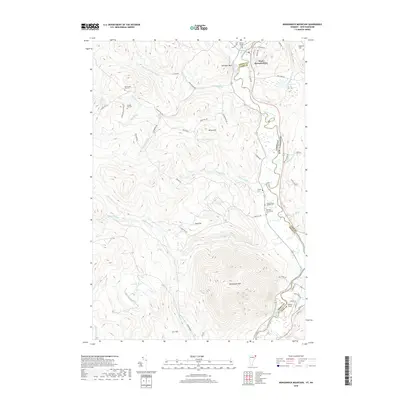 2018 Map of Monadnock Mountain, 2018 Print