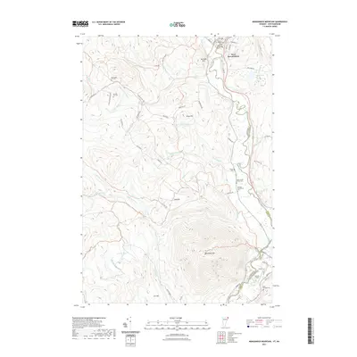 2021 Map of Monadnock Mountain, 2021 Print