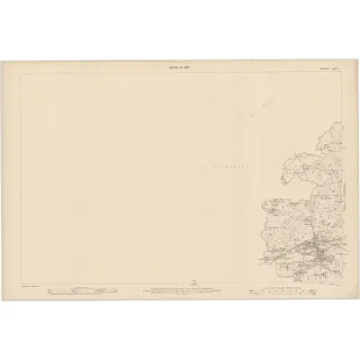 1907 Map of Monaghan - Sheet 11, 1909 Print