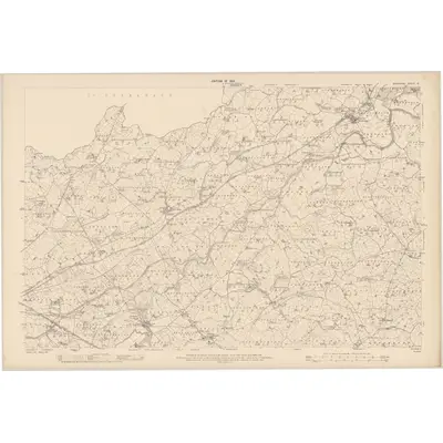 1907 Map of Monaghan - Sheet 12, 1910 Print