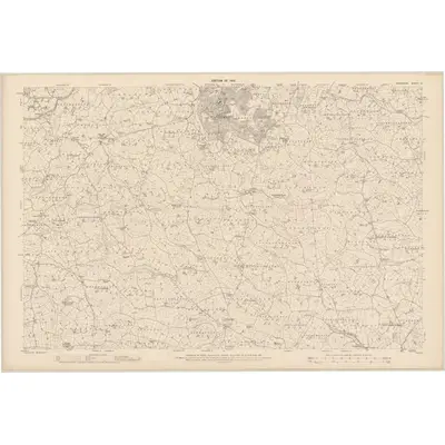 1908 Map of Monaghan - Sheet 13, 1910 Print